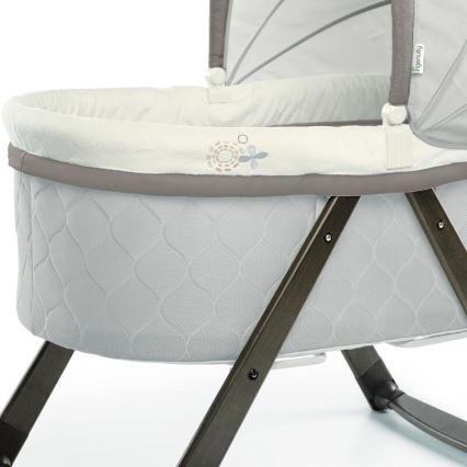 Ingenuity - Baby rocking crib CARRINGTON grey/brown
