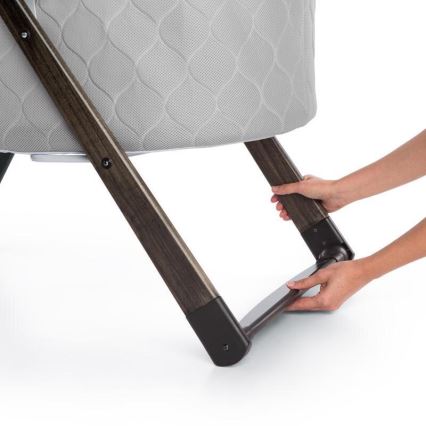 Ingenuity - Baby rocking crib CARRINGTON grey/brown