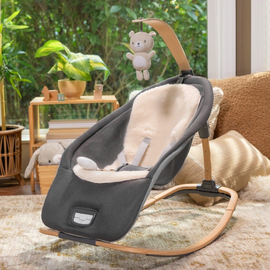 Ingenuity - Baby vibrating lounger with melody EVERY SEASON WESLEY grey