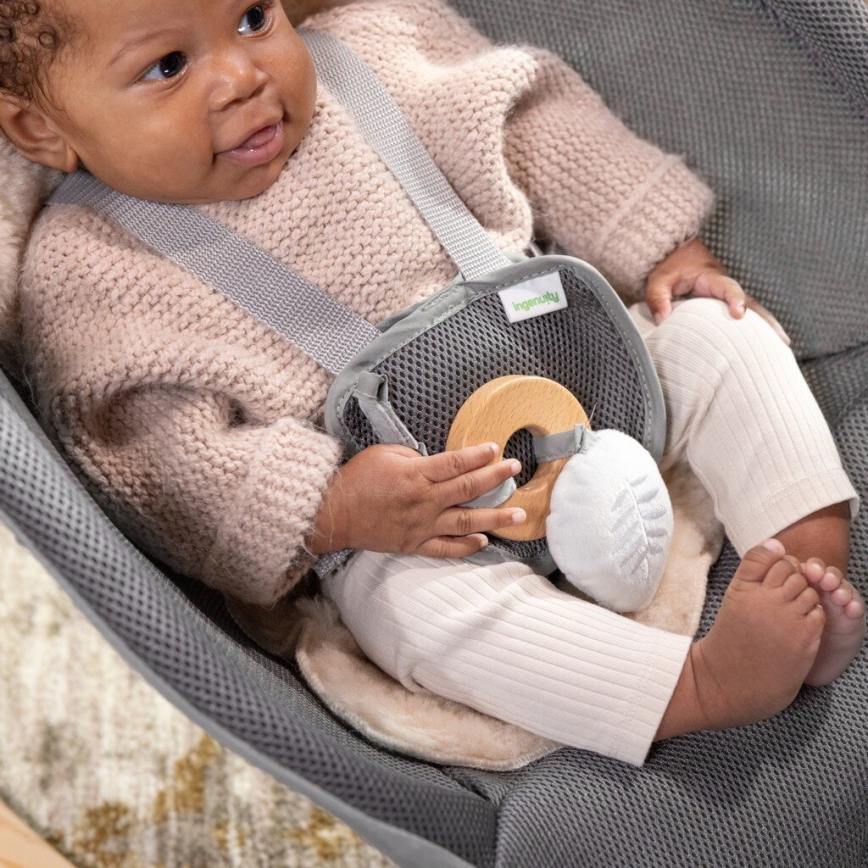 Ingenuity - Baby vibrating lounger with melody EVERY SEASON WESLEY grey