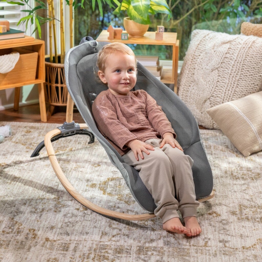 Ingenuity - Baby vibrating lounger with melody EVERY SEASON WESLEY grey