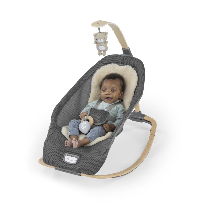 Ingenuity - Baby vibrating lounger with melody EVERY SEASON WESLEY grey