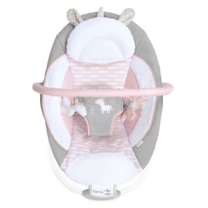 Ingenuity - Baby vibrating lounger with melody FLORA THE UNICORN