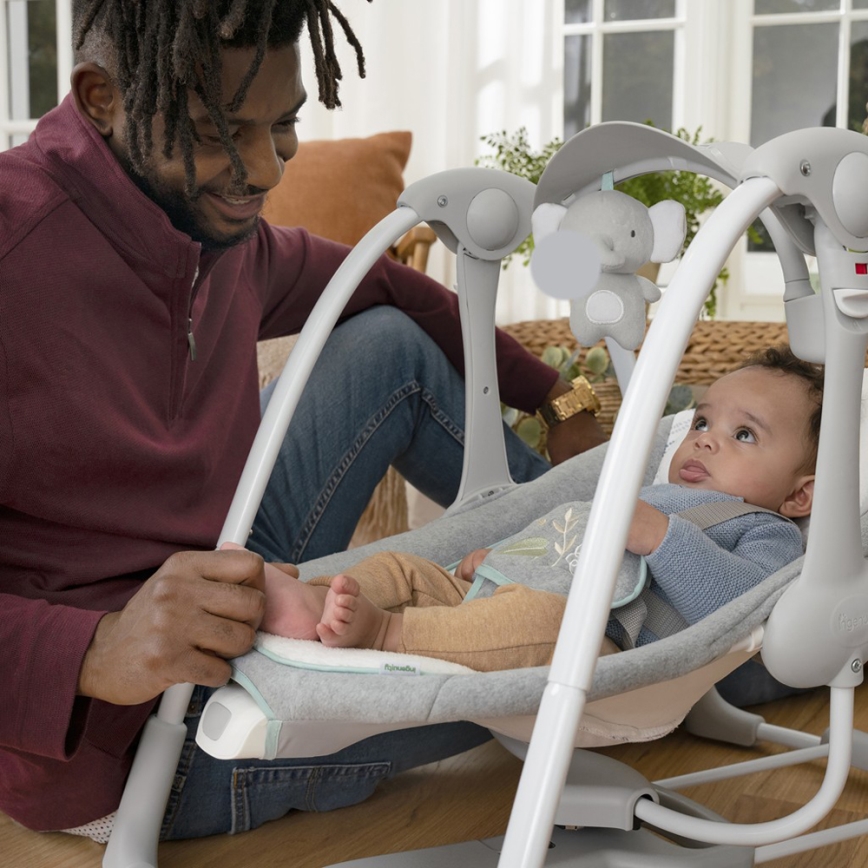 Ingenuity - Baby vibrating swing with melody 2in1 SWELL