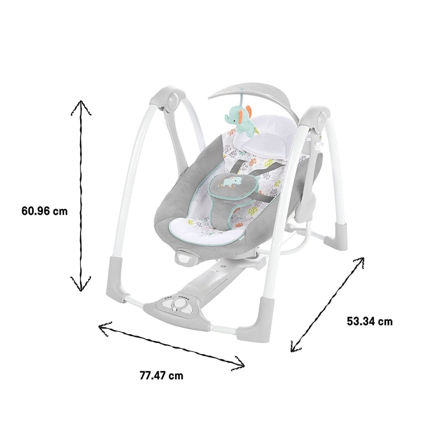 Ingenuity - Baby vibrating swing with melody 2in1 WIMBERLY