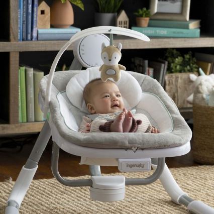Ingenuity - Baby vibrating swing with melody ANYWAY SWAY RAY