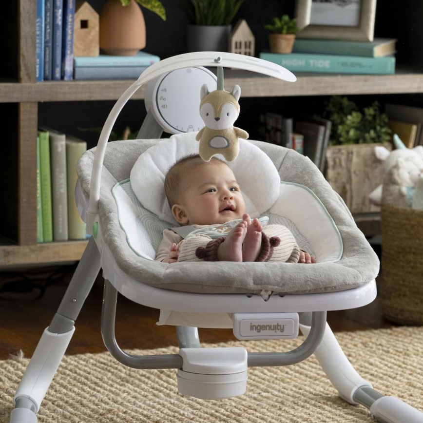 Ingenuity - Baby vibrating swing with melody ANYWAY SWAY RAY