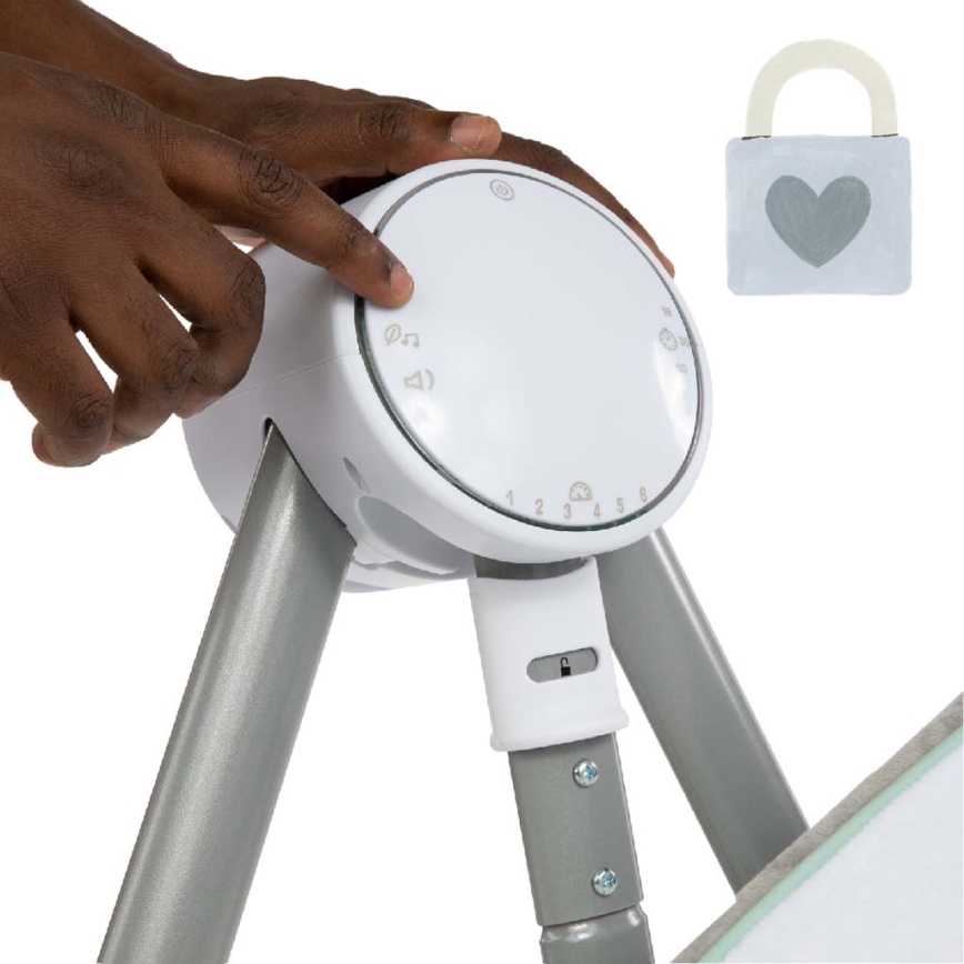 Ingenuity - Baby vibrating swing with melody ANYWAY SWAY RAY