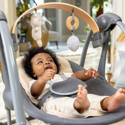 Ingenuity - Baby vibrating swing with melody EVERY SEASON grey