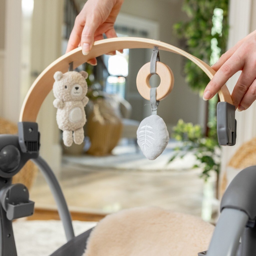 Ingenuity - Baby vibrating swing with melody EVERY SEASON grey