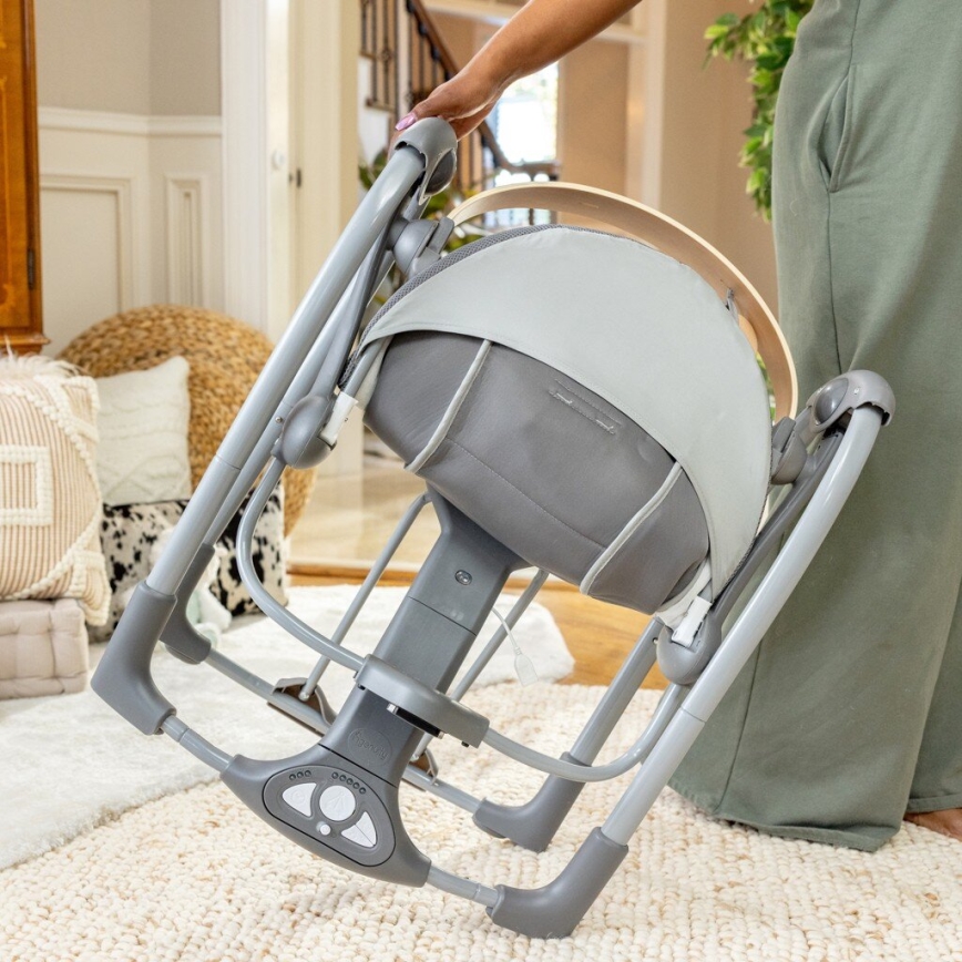 Ingenuity - Baby vibrating swing with melody EVERY SEASON grey