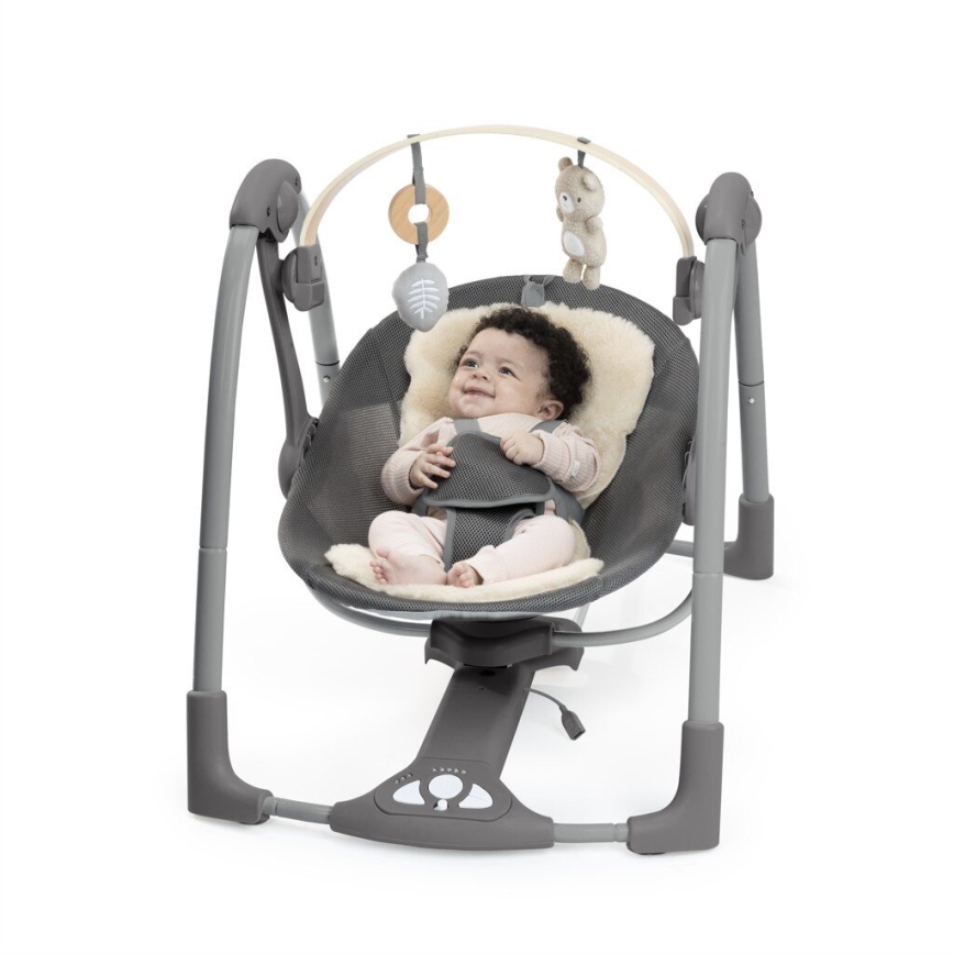 Ingenuity - Baby vibrating swing with melody EVERY SEASON grey