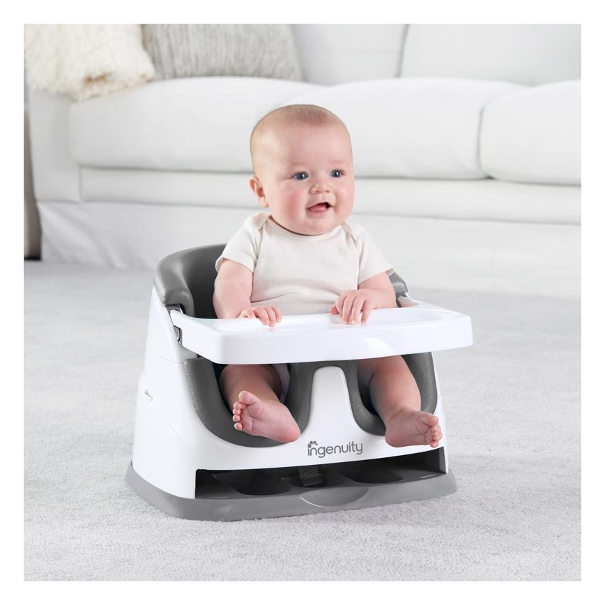 Ingenuity - Booster seat for dining table 2in1 BABY BASE grey