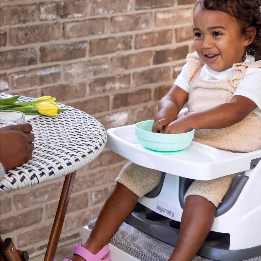 Ingenuity - Booster seat for dining table 2in1 BABY BASE grey