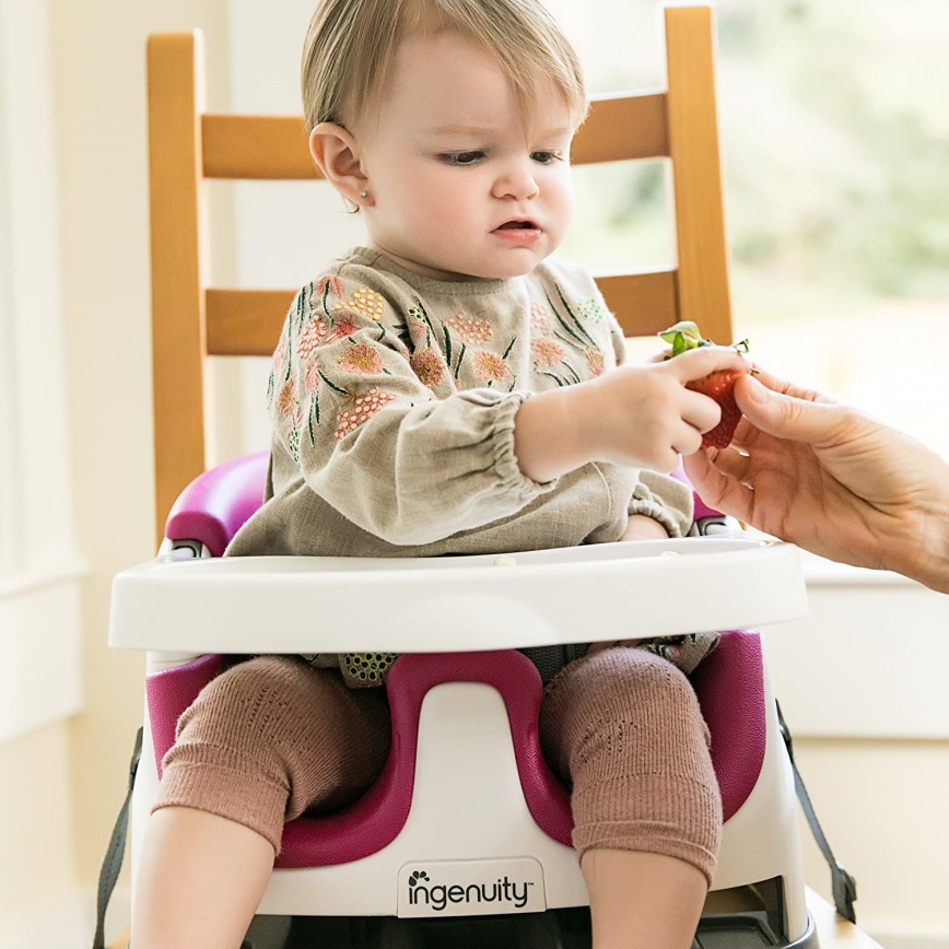 Ingenuity - Booster seat for dining table 2in1 BABY BASE pink