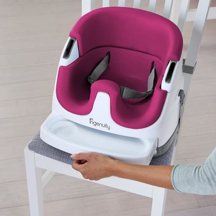 Ingenuity - Booster seat for dining table 2in1 BABY BASE pink