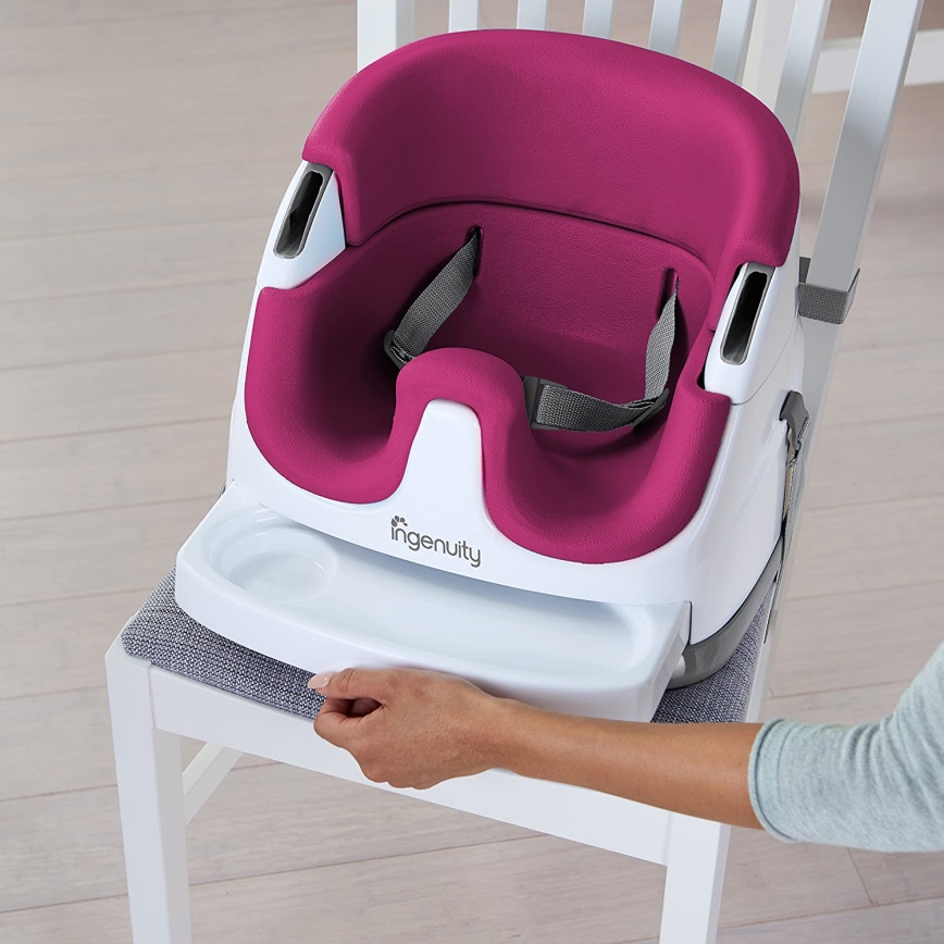 Ingenuity - Booster seat for dining table 2in1 BABY BASE pink