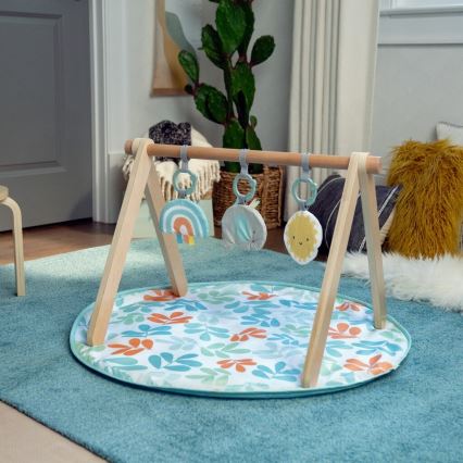 Ingenuity - Children's blanket for playing with a wooden trapeze SUN VALLEY