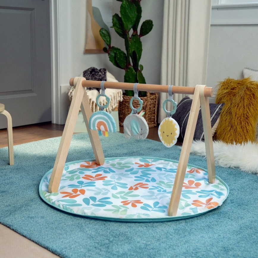 Ingenuity - Children's blanket for playing with a wooden trapeze SUN VALLEY