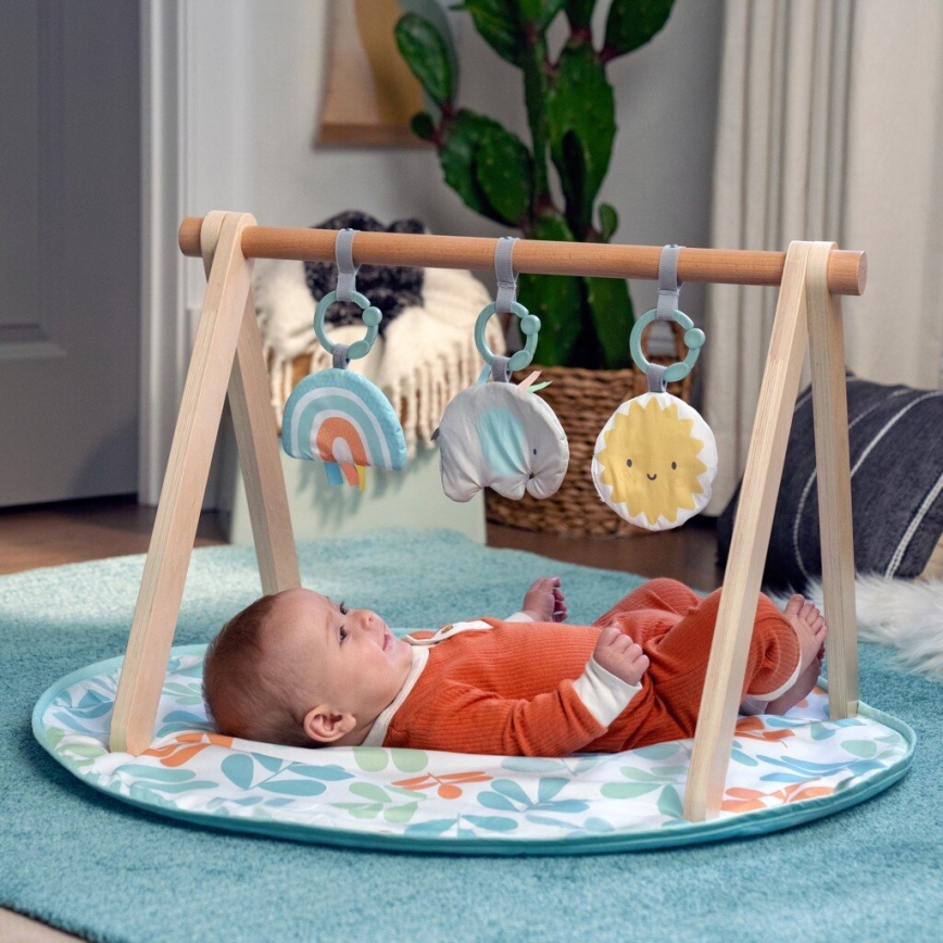 Ingenuity - Children's blanket for playing with a wooden trapeze SUN VALLEY