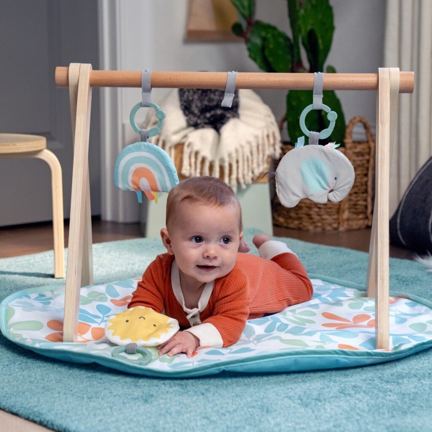 Ingenuity - Children's blanket for playing with a wooden trapeze SUN VALLEY