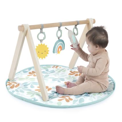 Ingenuity - Children's blanket for playing with a wooden trapeze SUN VALLEY