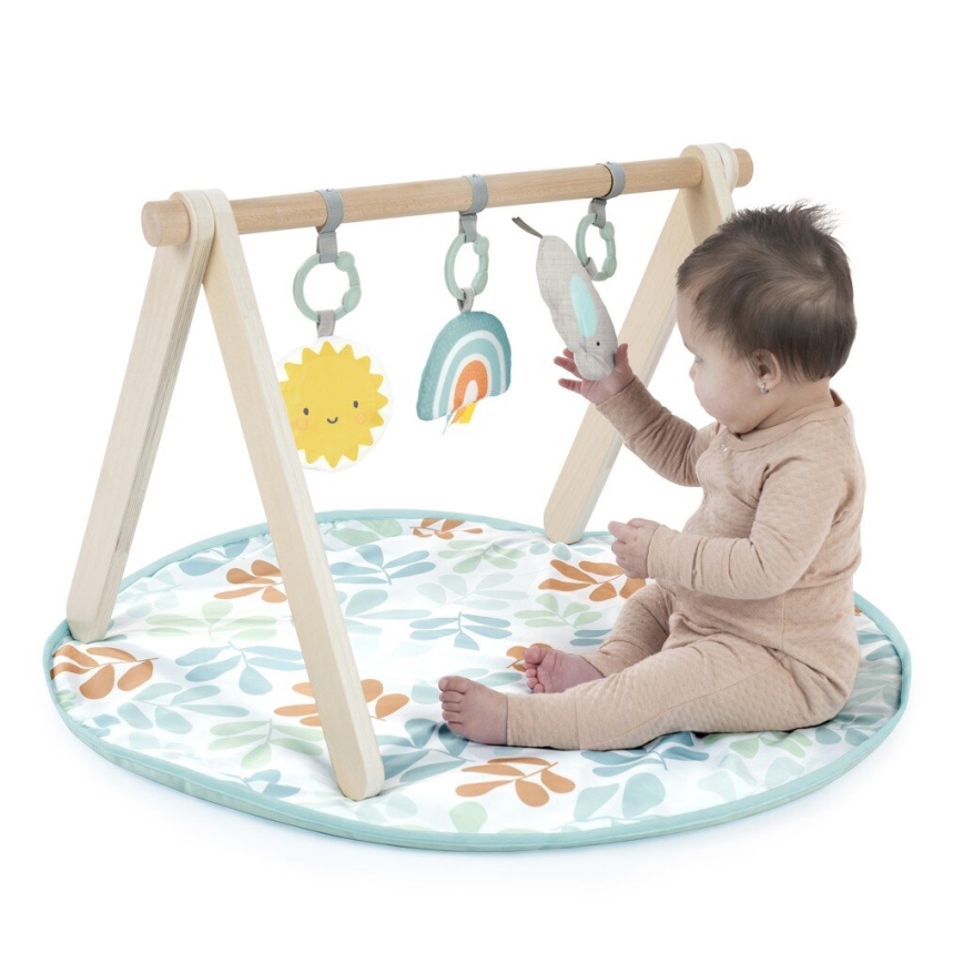 Ingenuity - Children's blanket for playing with a wooden trapeze SUN VALLEY