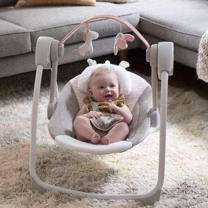Ingenuity - Children's swing with a melody FLORA THE UNICORN 4xLR14
