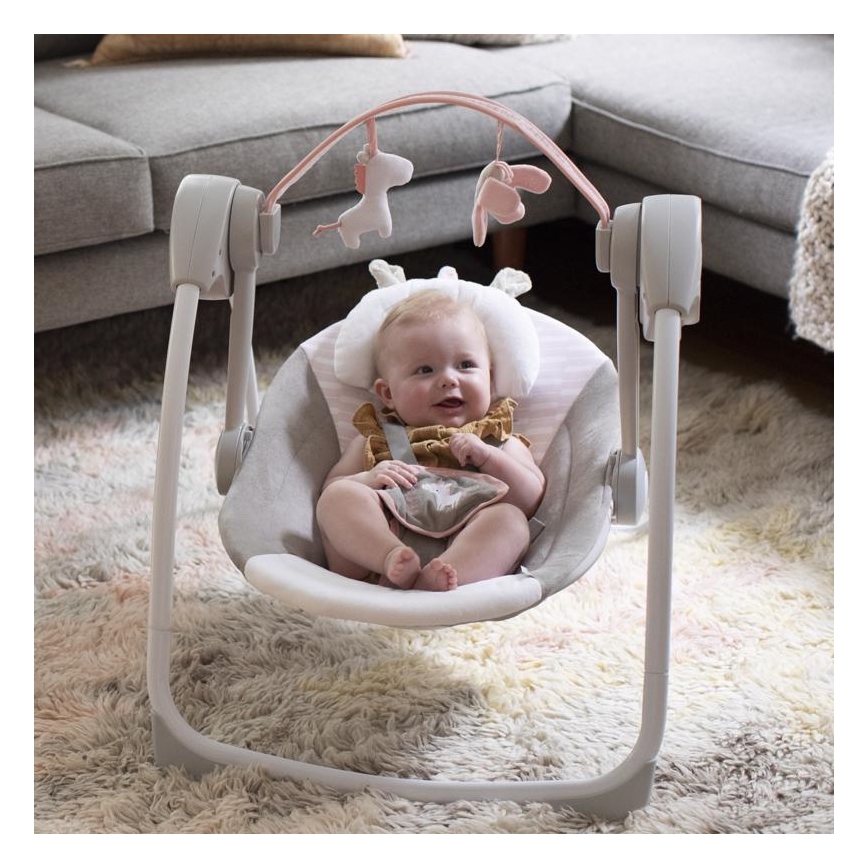 Ingenuity - Children's swing with a melody FLORA THE UNICORN 4xLR14
