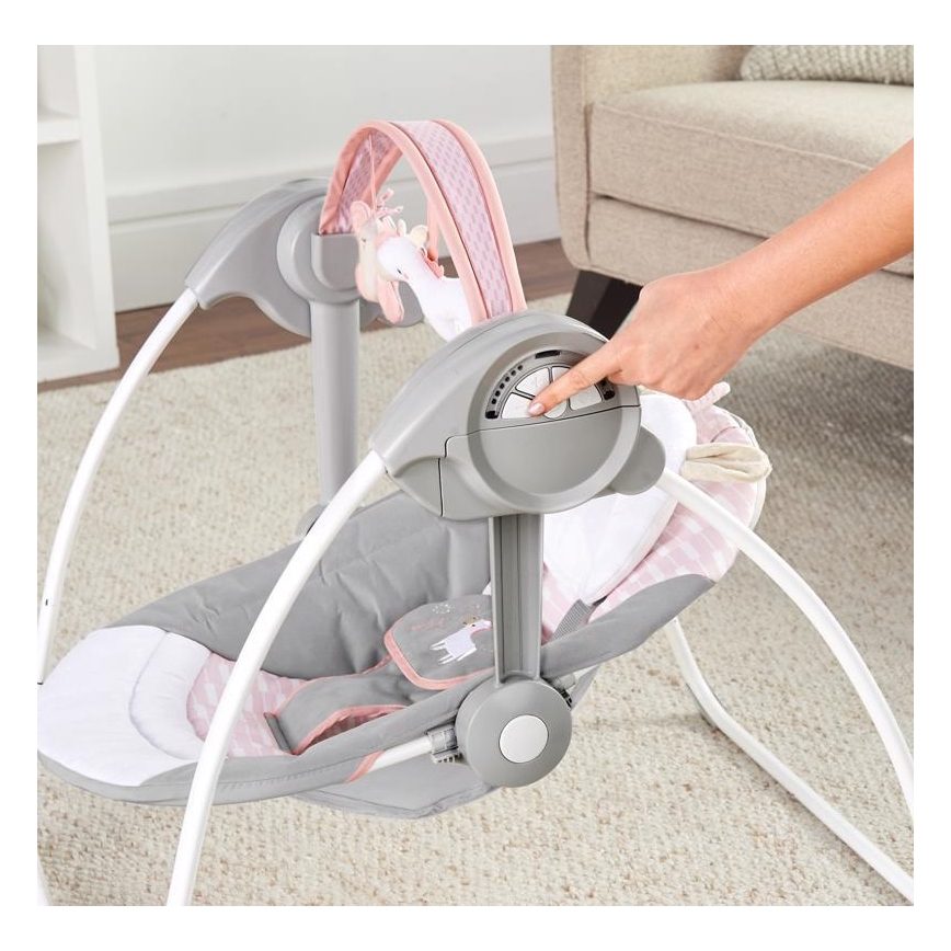 Ingenuity - Children's swing with a melody FLORA THE UNICORN 4xLR14