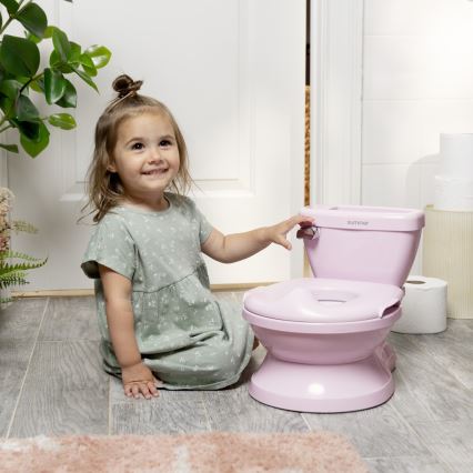Ingenuity - MY SIZE Children's Potty with Sound Effects, Pink, 2xAAA
