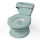 Ingenuity - MY SIZE Children's Potty with Sound, Green, 2xAAA
