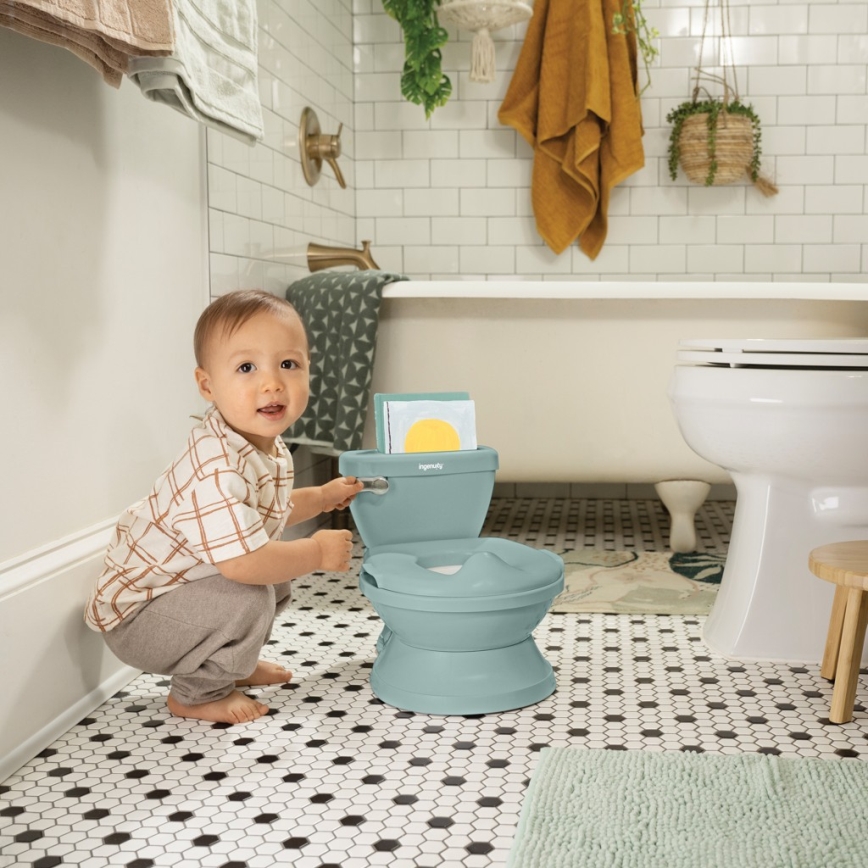 Ingenuity - MY SIZE Children's Potty with Sound, Green, 2xAAA