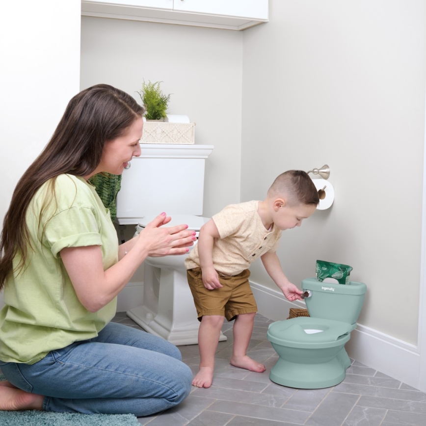 Ingenuity - MY SIZE Children's Potty with Sound, Green, 2xAAA