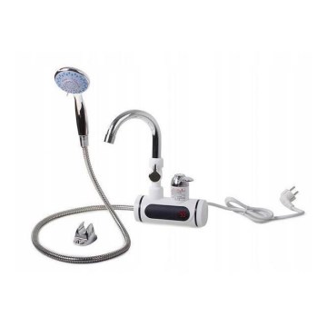 Instantaneous water heater with sprayer and LCD display 3000W/230V IPX4 white
