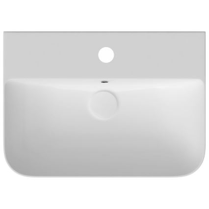 Isvea - Countertop/wall-mounted washbasin SOTT AQUA 60.5x50 cm, ceramic/white