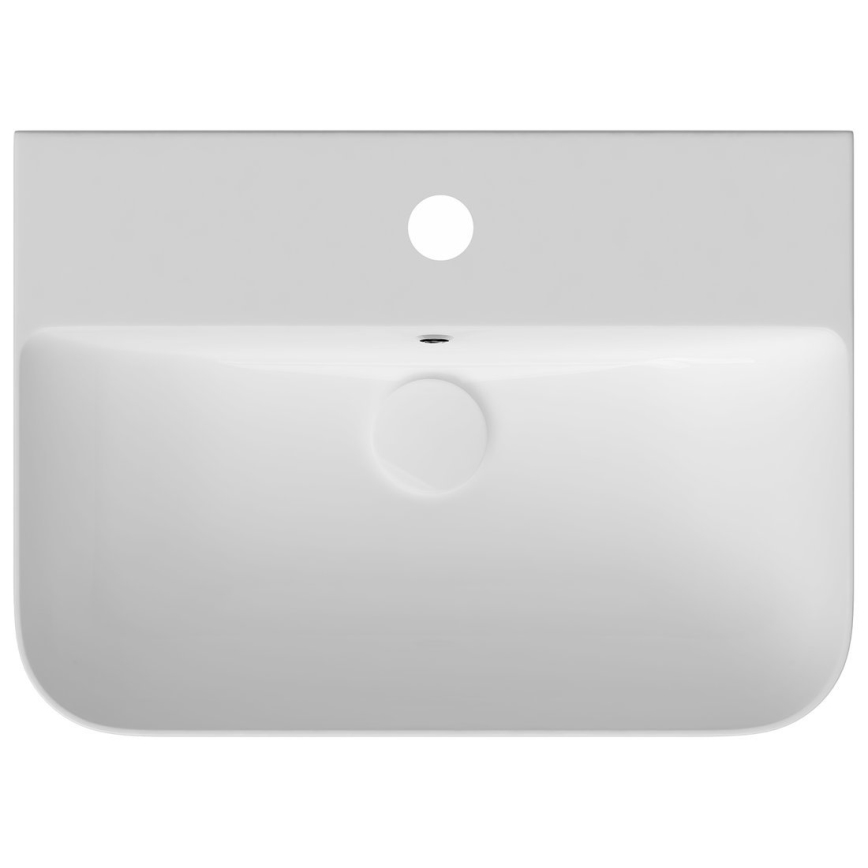 Isvea - Countertop/wall-mounted washbasin SOTT AQUA 60.5x50 cm, ceramic/white