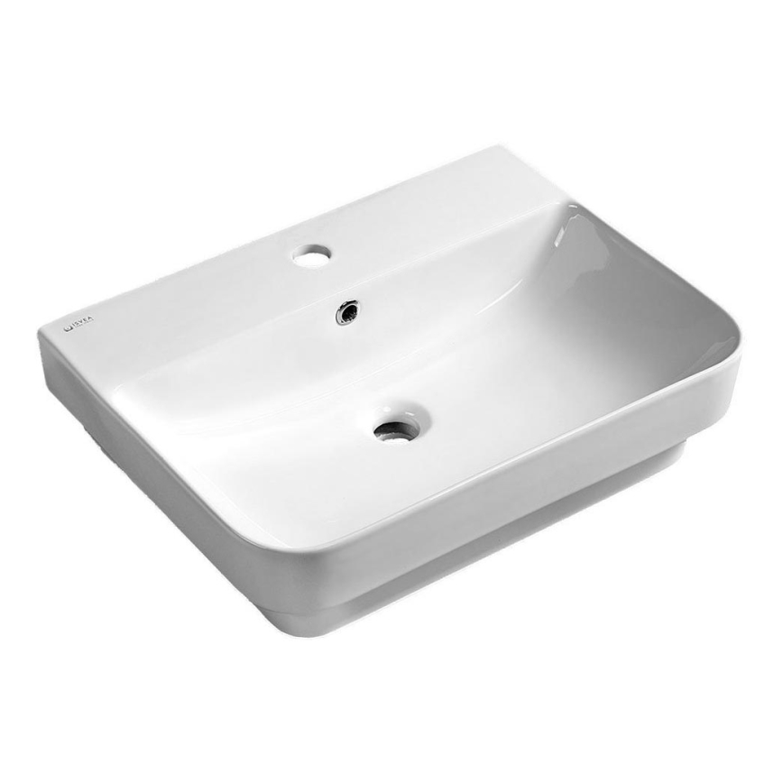 Isvea - Countertop Washbasin SOTT AQUA 57x44 cm ceramic/white