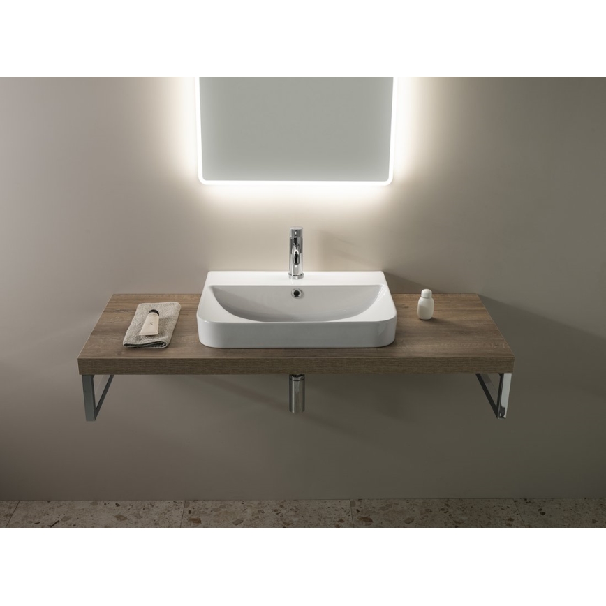 Isvea - Countertop Washbasin SOTT AQUA 57x44 cm ceramic/white