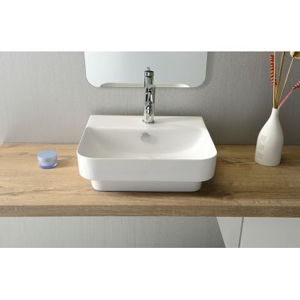 Isvea - Countertop Washbasin SOTT AQUA 57x44 cm ceramic/white