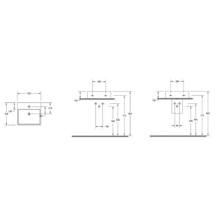 Isvea - PURITY countertop basin 50x42 cm ceramic/white