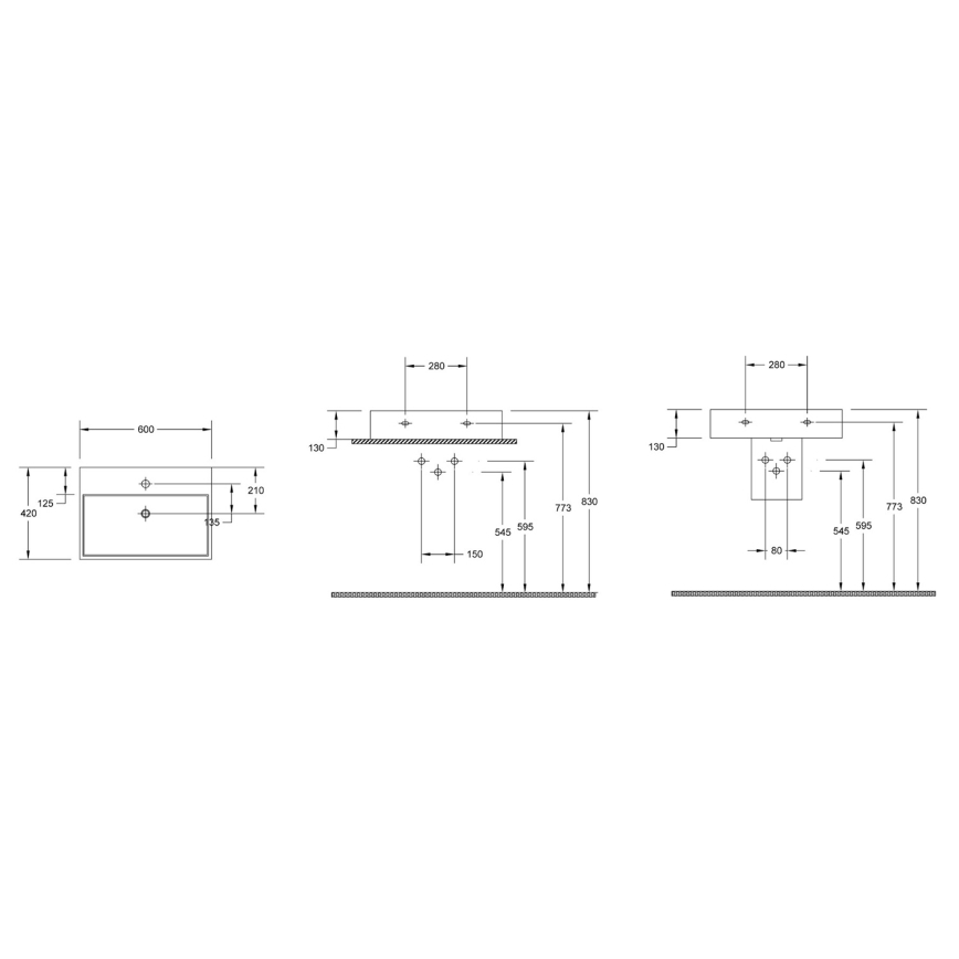 Isvea - PURITY Countertop Basin 60 x 42 cm, ceramic/white