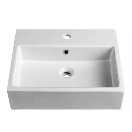 Isvea - Semi-recessed washbasin PURITY 50x42 cm ceramic/white