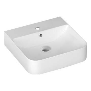 Isvea - SOTT AQUA Countertop/Wall-Mounted Washbasin 50 x 50 cm, Ceramic/White