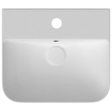 Isvea - SOTT AQUA Countertop/Wall-Mounted Washbasin 50 x 50 cm, Ceramic/White