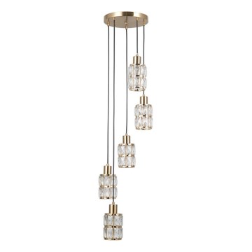 ITALUX - ALMA Cable Pendant Chandelier 5xE27/40W/230V Gold