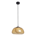 ITALUX - Cable-hung pendant AINALE 1xG9/7W/230V black/smoked brown