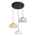 ITALUX - Cable-suspended pendant AINALE 3xG9/7W/230V black/clear/smoked/beige/grey