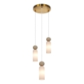 ITALUX - Cable-suspended pendant light SANTOS 3xG9/40W/230V, gold finish