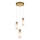 ITALUX - Cable-suspended pendant light SANTOS 3xG9/40W/230V, gold finish